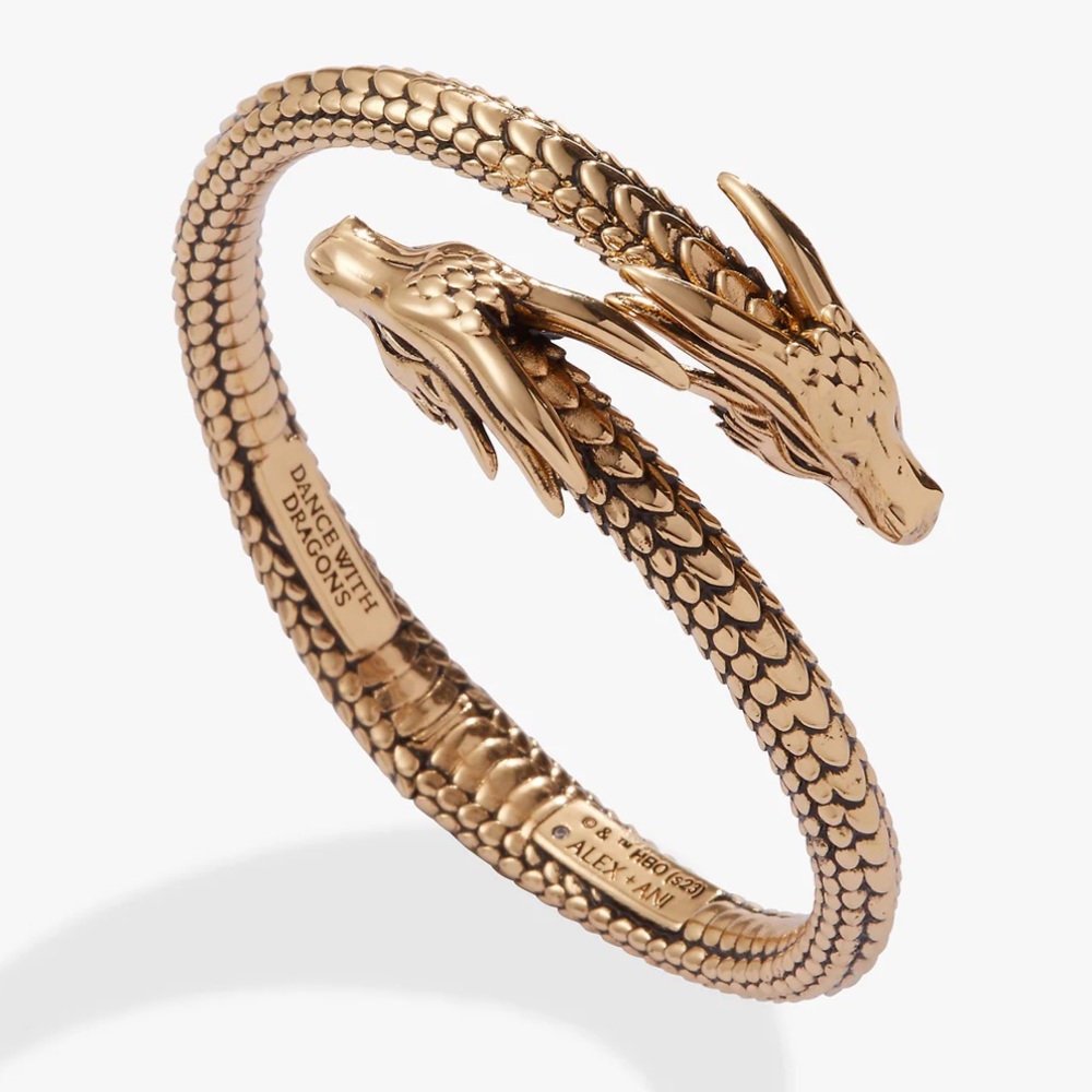 Alex and Ani Gold Dragon Bracelet